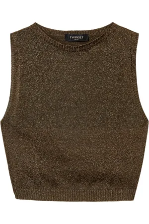 Twin-Set Lurex knitted top