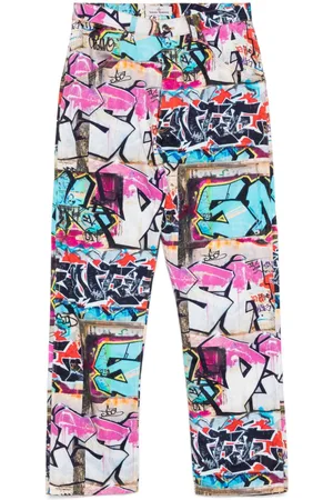 Vivienne Westwood Graffiti printed jeansmuticolco