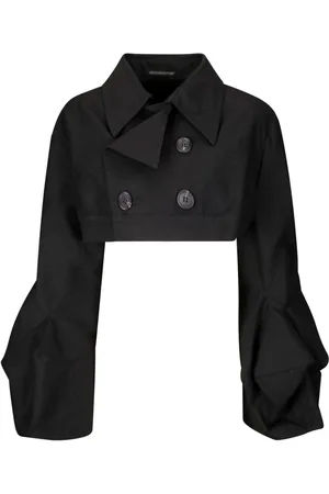 YOHJI YAMAMOTO Double-breasted cropped jacket