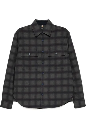 HUGO BOSS Plaid long-sleeves shirt