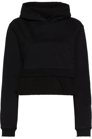 We11 Done Faux-pearl embellishment layered hoodie