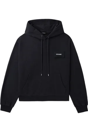 We11 Done Logo-appliqué hoodie