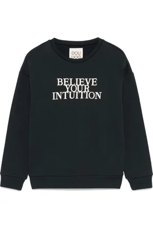 DOUUOD KIDS Text-print sweatshirt