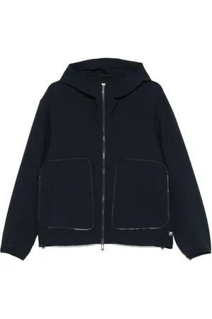 Emporio Armani Seersucker zip-up jacket