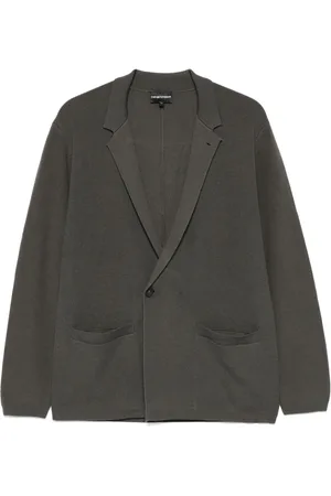 Emporio Armani Ribbed-knit blazer