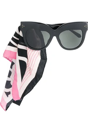Linda Farrow Dunaway scarf-embellished sunglasses
