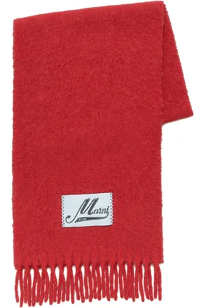 Marni Logo-appliqué scarf