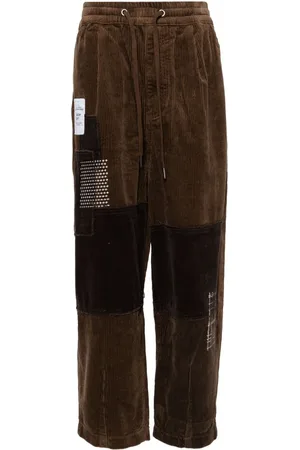 Musium Div. Patchwork corduroy trousers