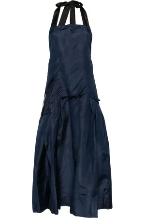 Shanshan Ruan Vintage pleated apron dress