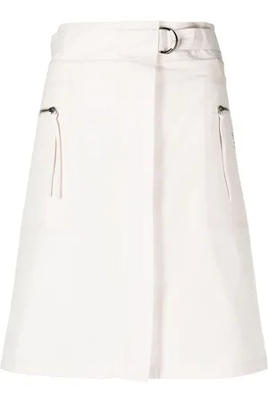 Fendi Belted cotton miniskirt