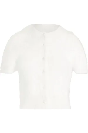Maison Margiela Short-sleeve cropped cardigan