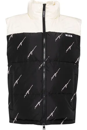 Msgm Logo print puffer vest