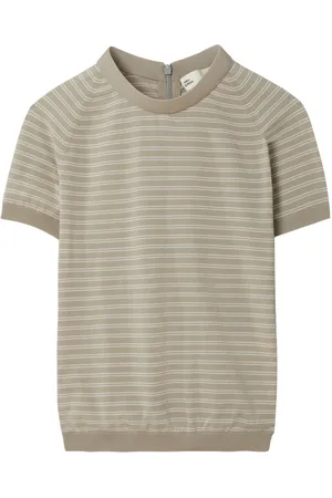 Tory Burch Mock neck striped top