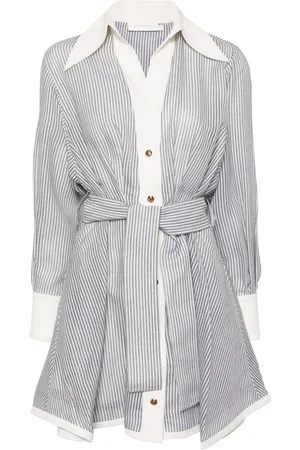 ZIMMERMANN Illustration tuck mini dress