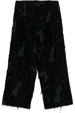 YOHJI YAMAMOTO Distressed straight trousers