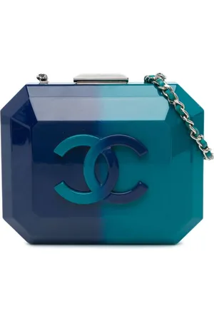 CHANEL 2014 CC Ombre Clutch on Chain crossbody bag