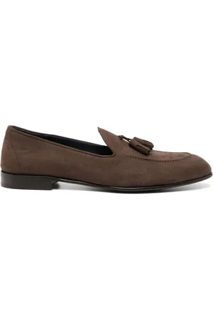 BRIONI Leather penny loafer