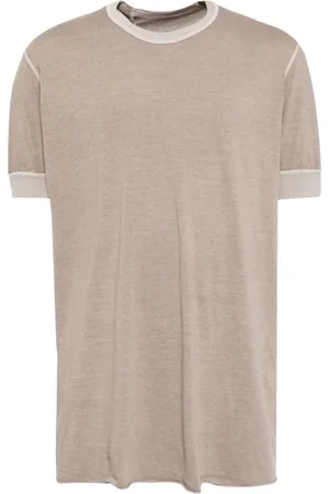 11 BY BORIS BIDJAN SABERI Raw-cut hem cotton T-shirt