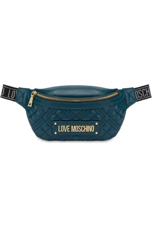 Moschino Logo-lettering quilted belt bag