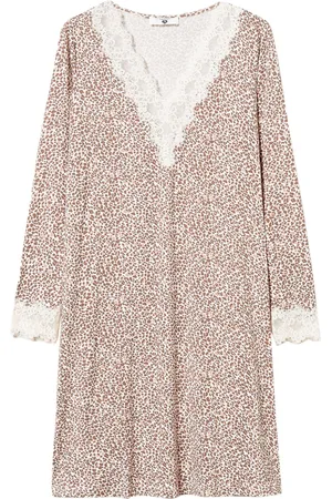 Twin-Set Printed lace nightdress