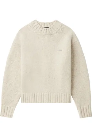 We11 Done Logo plaque knit jumper