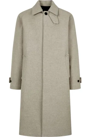 Studio Tomboy Funnel-neck wool coat
