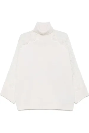 Elie saab Lace-detail sweater
