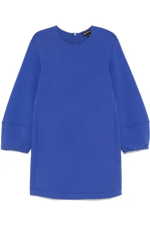 Emporio Armani Raised-logo mini dress