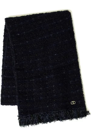 Twin-Set Lurex-detail scarf