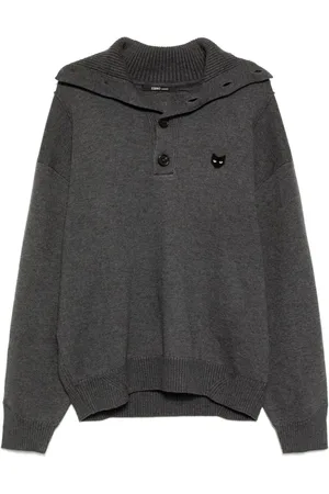 SONGZIO Panther hand rope high neck sweater