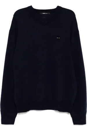 SONGZIO Panther hand rope V-neck sweater