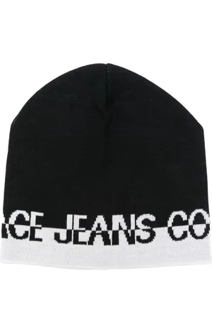 VERSACE Intarsia-logo knit beanie