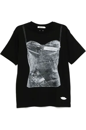 SJYP Bustier-printed T-shirt