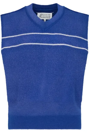 Maison Margiela Striped virgin-wool vest