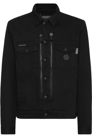 Philipp Plein Zip-up denim jacket