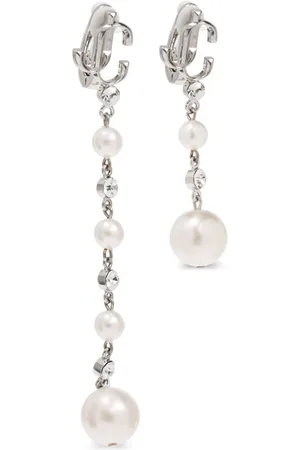 Jimmy Choo Pearl drop clip-on earrings