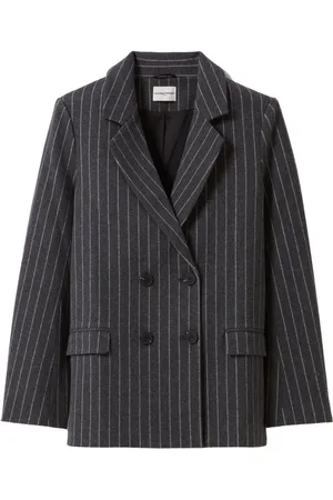 Claudie Pierlot Striped double-breasted blazer