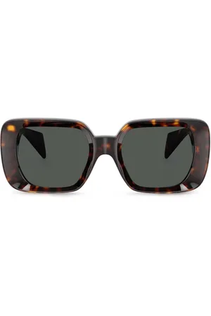 VERSACE Tortoise-shell square frame sunglasses