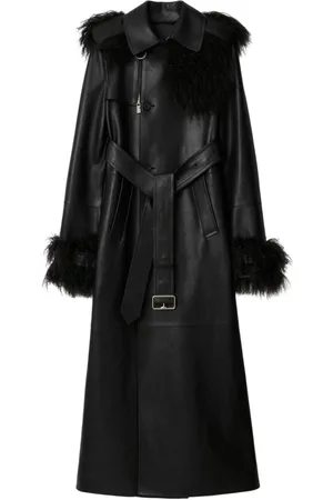 Burberry Long leather trench coat