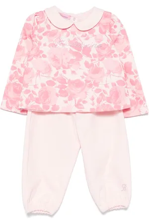 MISS BLUMARINE Rhinestone-logo tracksuit