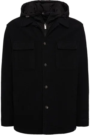 Boggi Milano Wool padded shirt jacket