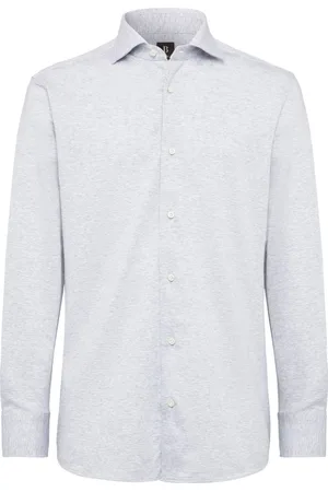 Boggi Milano Polo-collar jersey shirt