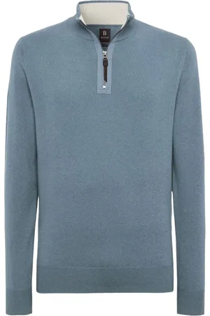 Boggi Milano Cashmere half-zip jumper