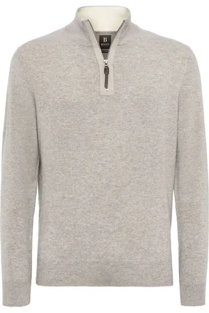 Boggi Milano Cashmere half-zip jumper