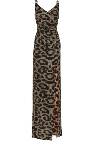 Philipp Plein Leopard maxi dress