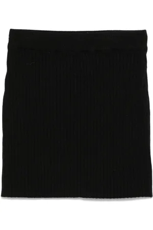 MISS GRANT Ribbed knit skirt