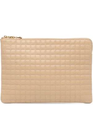 Céline 2018 Quilted Calfskin C Charm clutch bag
