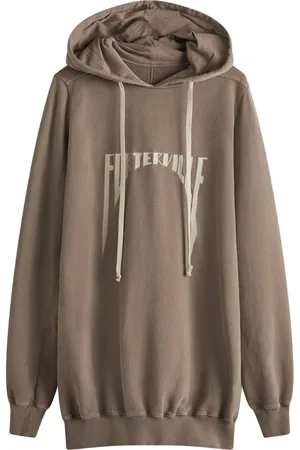 Rick Owens Logo-embroidered hoodie