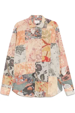 Tintoria Mattei Patchwork-print shirt
