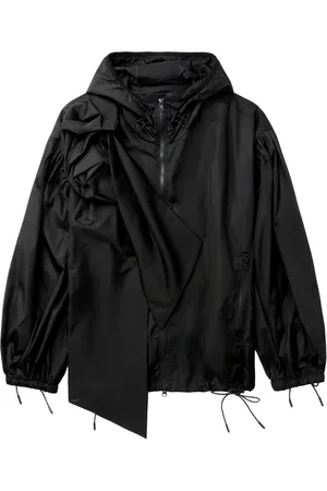 Simone Rocha PUFF SLEEVE TECH NYLON JACKET WITH PRESSED ROSE " "